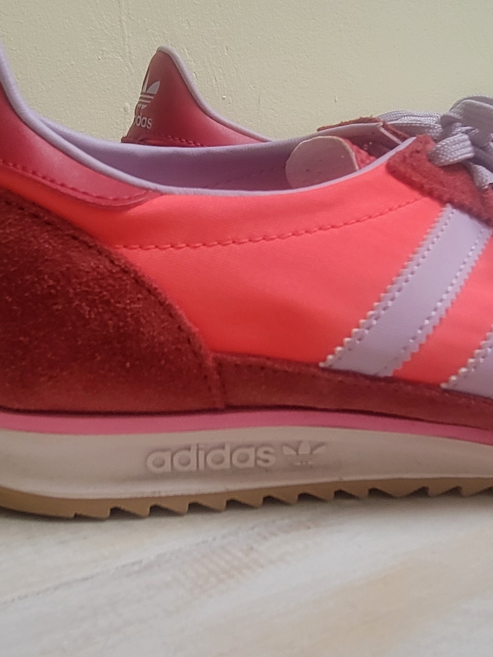 adidas Women’s Coral and Light Pink Retro Sneakers - Picture 3 of 5